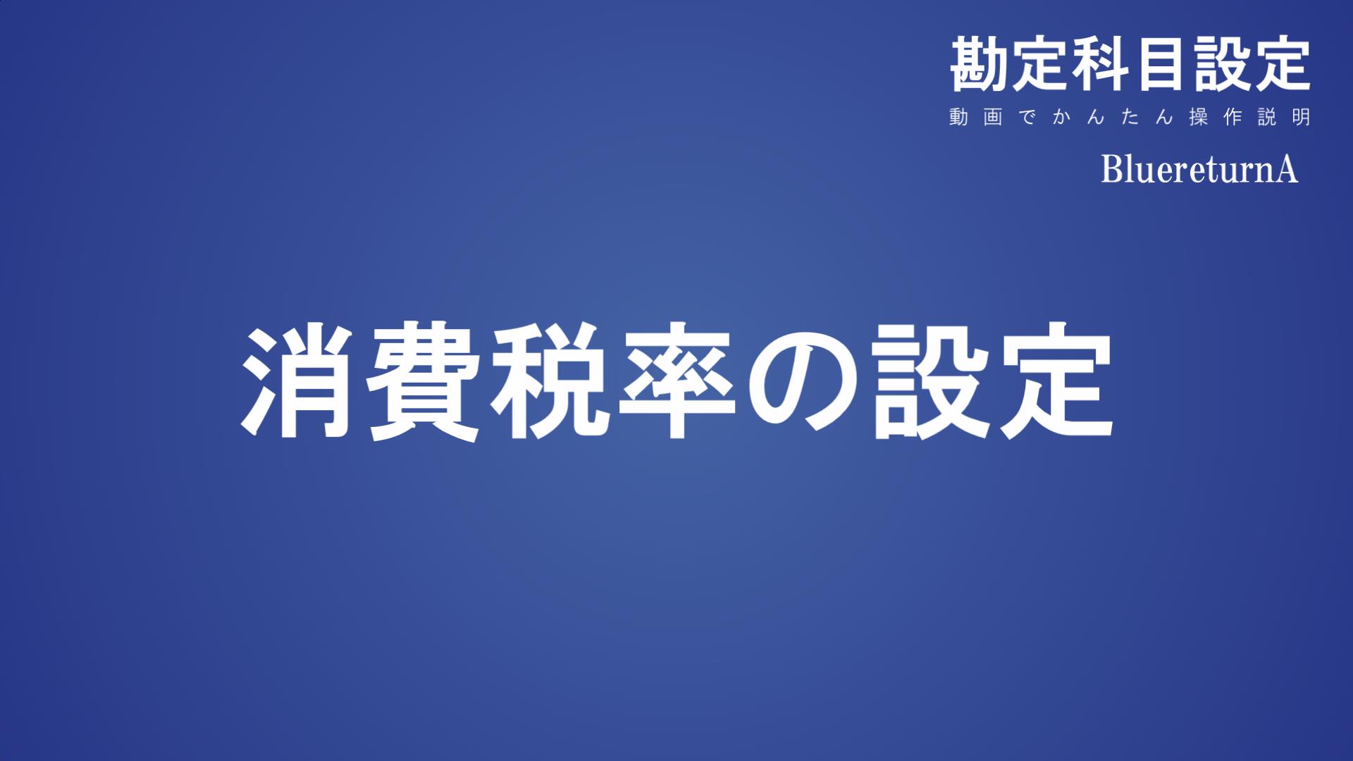会計ソフト　ブルーリターン ブルーリターンA 解説動画